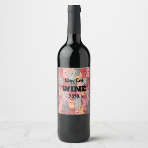 Many Cats Design Wine Label