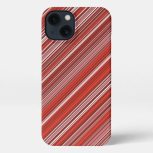 Many colorful stripes in red pattern iPhone case