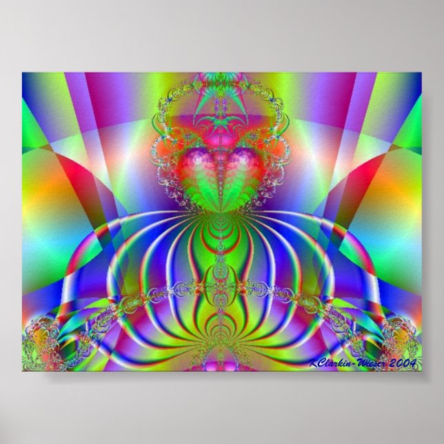 Many Coloured Budda Poster (Front)
