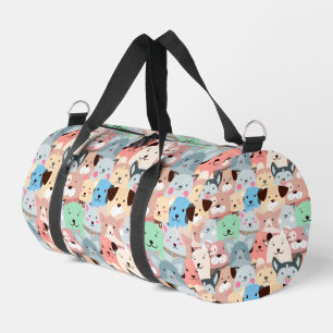 Many Colourful Dogs All-Over Print Duffel Bag