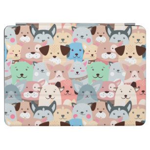 Many Colourful Dogs Design iPad Cover
