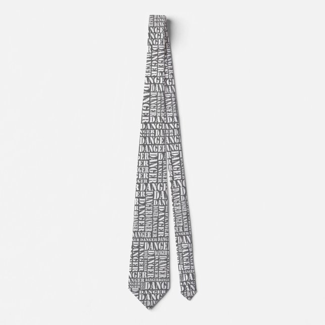 Many Dangers - Grey Tie (Front)