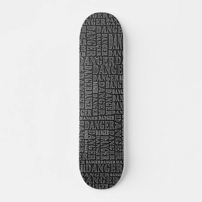 Many Dangers III - Black Skateboard (Front)