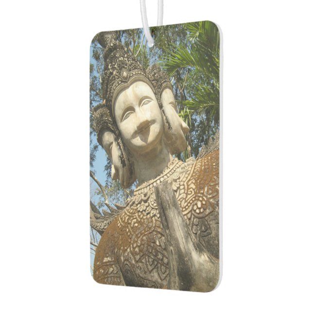 Many Face Wai ... Nong Khai, Isaan, Thailand Car Air Freshener (Left)