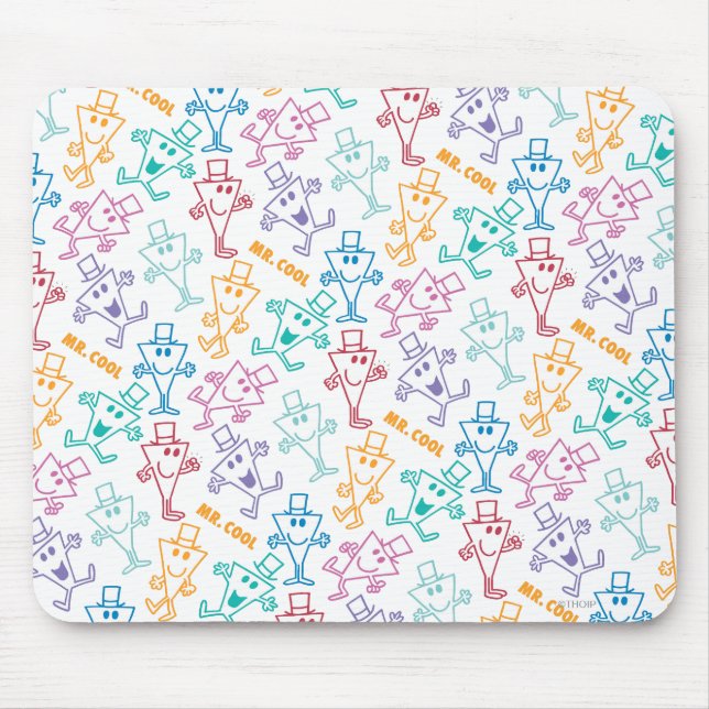 Many Faces of Mr. Cool Mouse Pad (Front)