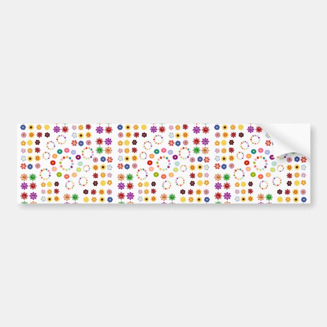 Many Flowers Bumper Sticker (Front)