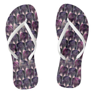 Many Galaxy Cats Pattern Jandals