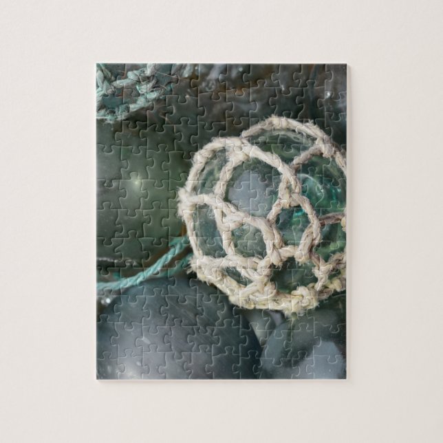 Many glass fishing floats, Alaska Jigsaw Puzzle (Vertical)
