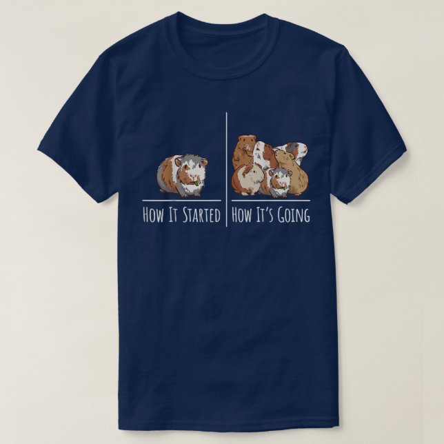 Many Guinea Pigs - Humourous Guinea Pig 4099  T-Shirt (Design Front)