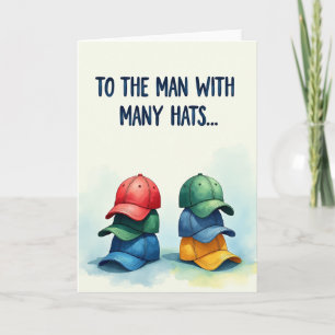 Many Hats Fathers Day Art Card