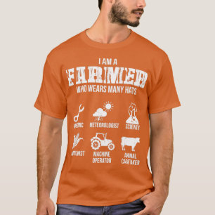 Many Hats of the Farmer  T-Shirt