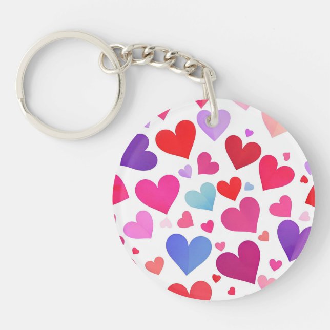 Many Hearts Key Ring (Front)