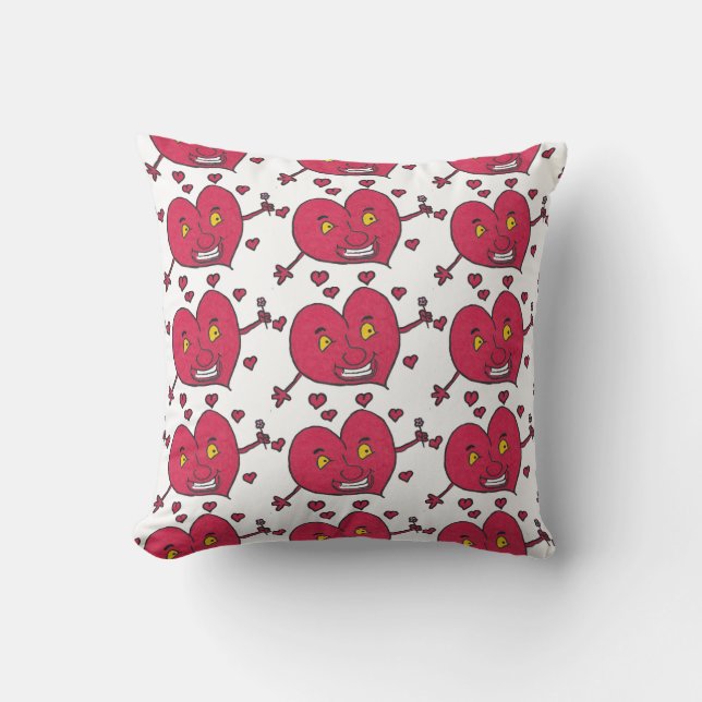 Many Henry the Hearts Cushion (Front)