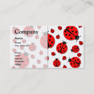 Many Ladybugs Shadows Business Card