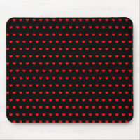 Many Little Red Hearts On Black