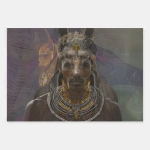 Many Manifestations Of Anpu Wrapping Paper Sheet