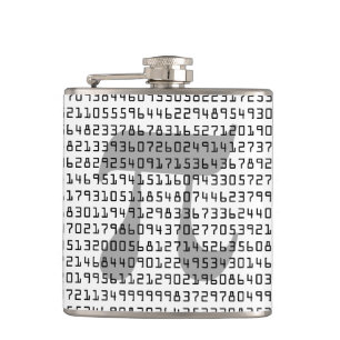 Many Many Digits of Pi Mathematical Constant Hip Flask