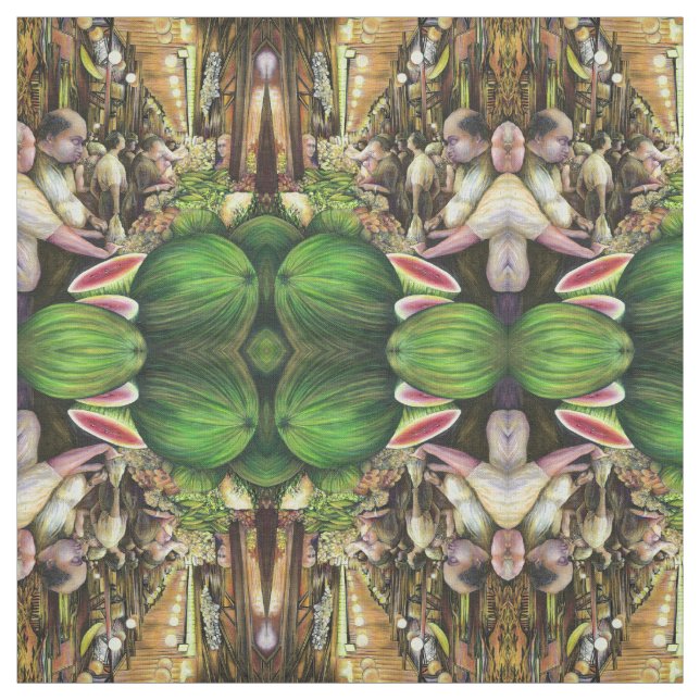 Many Men, Many Melons, Budapest Fabric (Swatch)