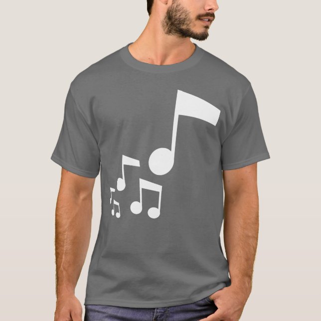Many Music Notes Musical Instrument Sound Love boy T-Shirt (Front)
