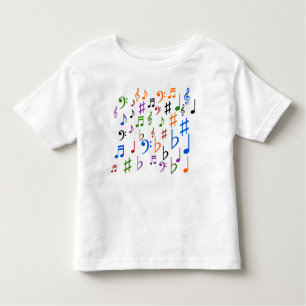 Many Musical Notes and Symbols Toddler T-Shirt