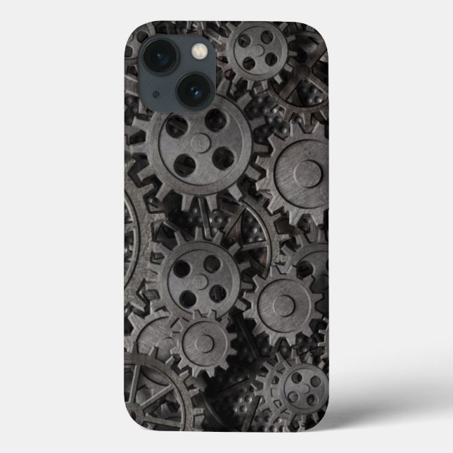 Many old rusty metal gears or machine parts Case-Mate iPhone case (Back)