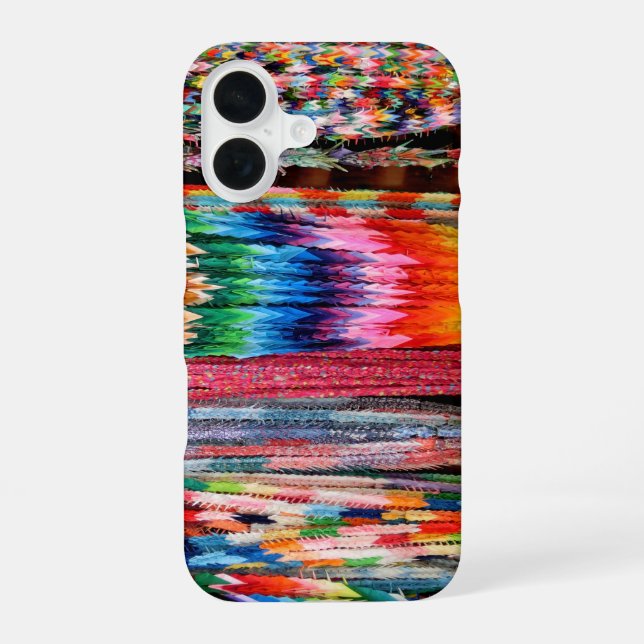many paper cranes iPhone 16 case (Back)