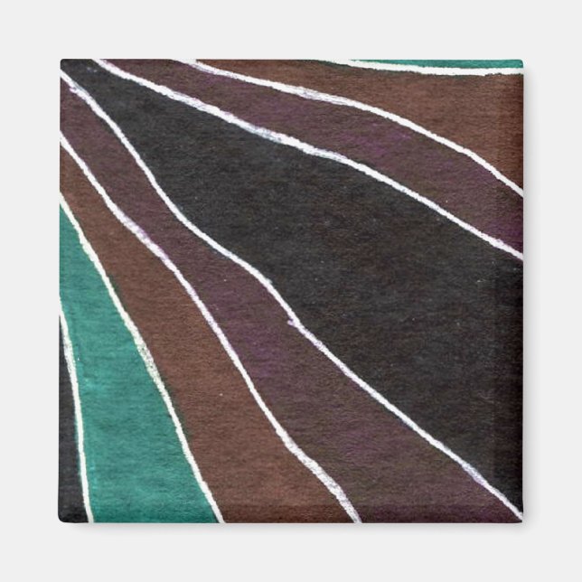 "Many Paths" Abstract Art Magnet (Front)