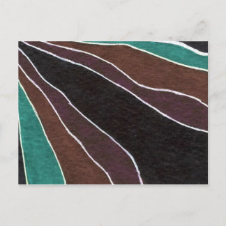 "Many Paths" Abstract Design Postcard