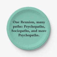 Many Paths Funny Family Reunion Paper Plates