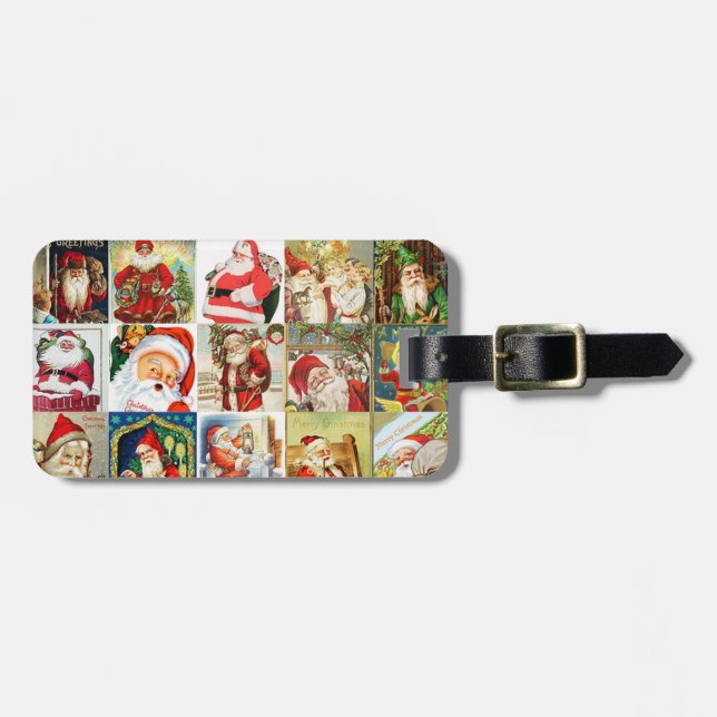 Many Santas Easy ID Personal Luggage Tag (Front Horizontal)