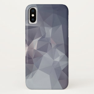 Many Shades of Grey Pyramid Pattern iPhone X Case