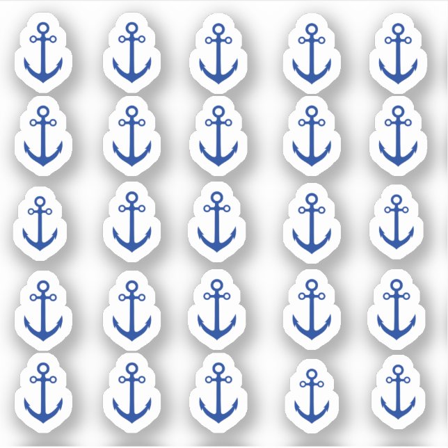Many small blue anchors (Front)