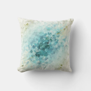 many small grey and blue diamonds cushion