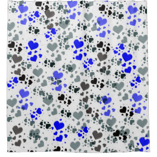 many small hearts Curtain