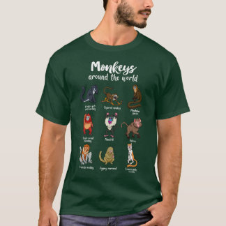 Many species of monkeys types of monkeys 1 T-Shirt