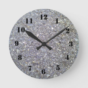 Many Stone Round Clock