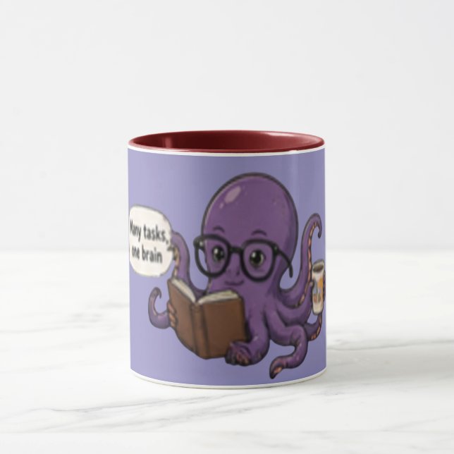Many Tasks, One Brain – Funny & Relatable Coff Mug (Center)