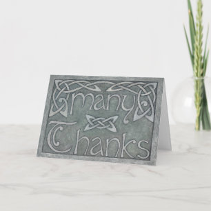 "Many Thanks" Celtic Thank You Card