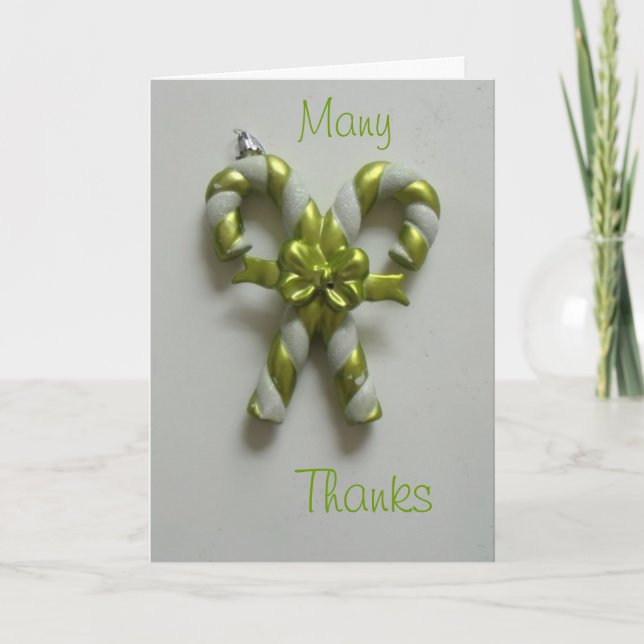 Many Thanks Thank You Card (Front)