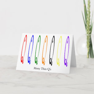 Many Thin Q's - Thank You Card