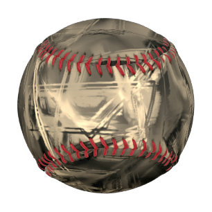 Many twisted squares stained with 'brushstrokes' baseball