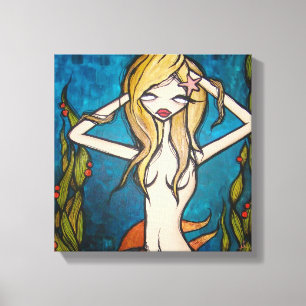 "Many Waters" Wrapped Canvas, 12"x12" Canvas Print