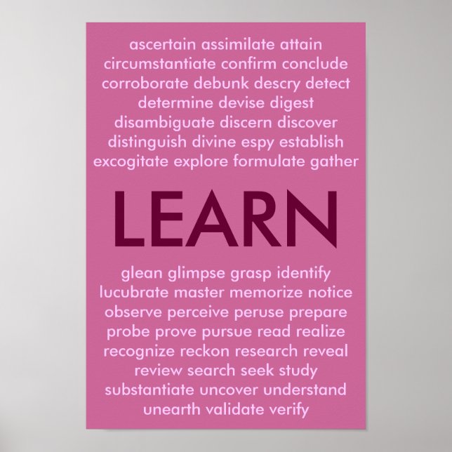 Many ways to learn poster (Front)