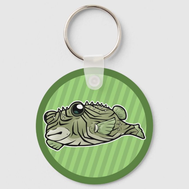 Manystriped Blowfish Key Ring (Front)