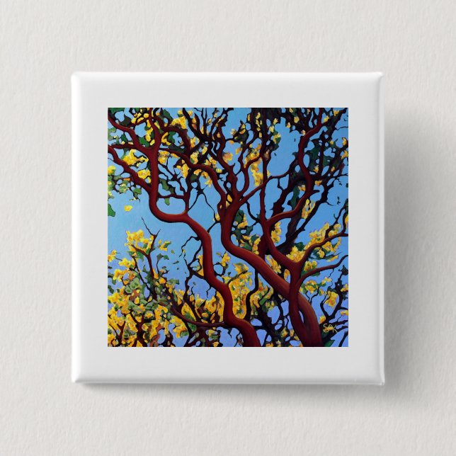 Manzanita in Autumn 15 Cm Square Badge (Front)