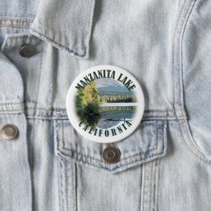 Manzanita Lake, California 7.5 Cm Round Badge