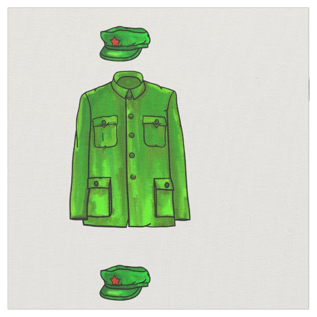 Mao Zedong Zhongshan suit Fabric (Close Up)