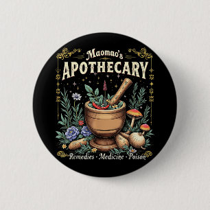 Maomaos Apothecary Fantasy Herbal Potion Art  6 Cm Round Badge