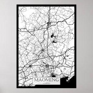 Maoming China City Map Poster