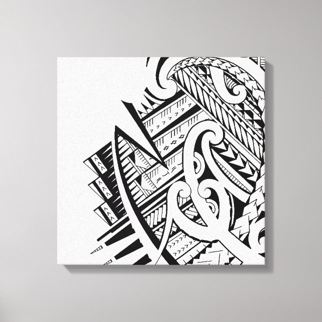 Maori and Samoan inspired art Canvas Print (Front)